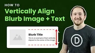 Как выровнять по вертикали изображение/значок и текст модуля Divi Blurb