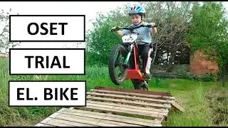 Kid Riding Oset Trial Electric Bike