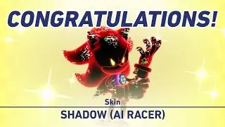 Unlocked Shadow (AI Racer) Skin | Sonic racing crossworlds 