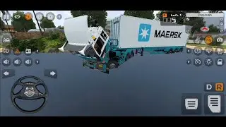 PERMAINAN MOBIL TRUK KONTAINER MAERSK MENCUCI TRUK DIKOLAM SEBELUM BRANGKAT -BUS SIMULATOR INDONESIA