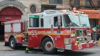 FDNY (Fire Department New York) Engine 55 (Little Italy) responding to a Med. 6/11/2025