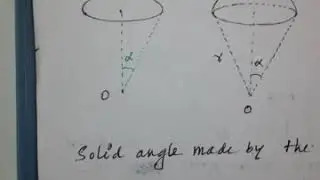 Solid angle by a circular disc
