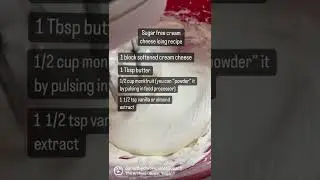 How to make delicious sugar free cream cheese icing #shorts