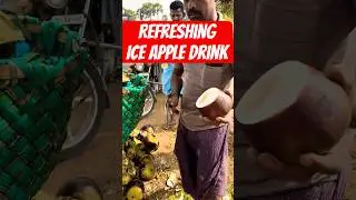 Beat the Heat with Fresh Ice Apple Juice! 😍| Tamil Nadu Street Food Magic! #tamilnadu #iceapple