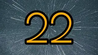 22 Second Timer ⏰ | Bright big yellow numbers and relaxing background music