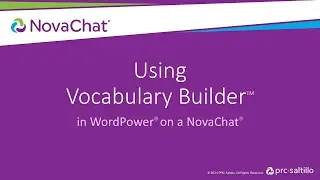 Как использовать Vocabulary Builder в WordPower на NovaChat