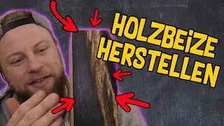 Holz färben mal anders🔥Holzbeize DIY Essig & Stahl ⚠️