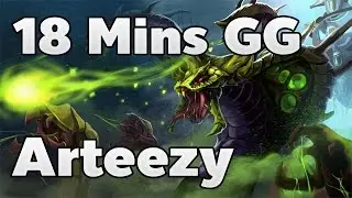 Arteezy Plays Venom 18 Mins GG Ranked Match - Dota 2 RedArchon