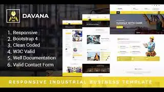 Davana - Responsive Industrial Business HTML Template | Themeforest Website Templates and Themes