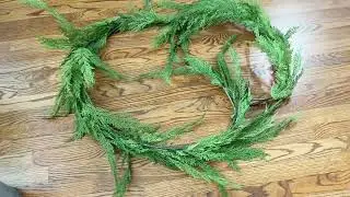 Christmas Cedar Garland Greenery Decoration for Table, Mantel, Wall, Home Winter Holiday Party Decor