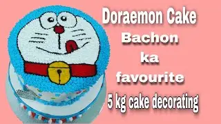 Doraemon Cake Design ❤️ White Forest Cake | 2 Tier Cake | 5 kg Cake Decorating|