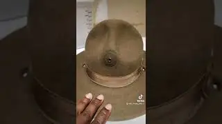 How to Poly an already used and soft Drill Sergeant/Drill Instructor Hat.