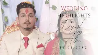Happy Wedding Dipesh Bhandari & Alka Adhikari Hamro Digital Studio ❤️