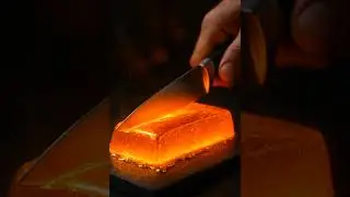 &ldquo;Slice करते ही GOLD पिघल गया 💛&rdquo; #asmr #knifecut