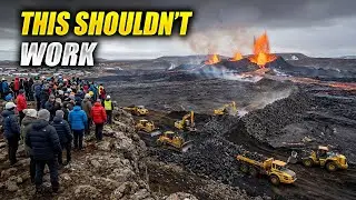 How Iceland Built Massive Walls to Stop Millions of Tons of Volcanic Lava