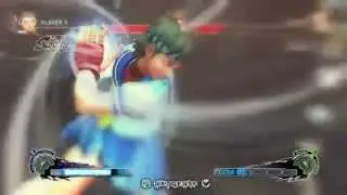 Super Street Fighter IVSakura - Haru Ranman, Shinku Hadoken Horizontal,Shinku Hadoken Anti Air