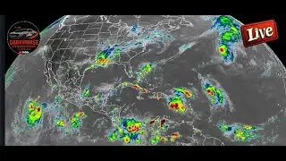 Double Tropical Trouble Live Satellite Loop 94L and TS Humberto