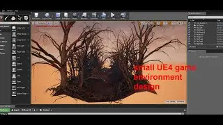 Small Game Environment Design made in UE4 using dark-forest-pack-for-unreal