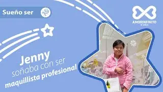Jenifer maquillando profesionalmente - Fundaci&oacute;n Amorinfinito