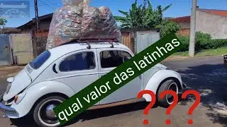 Levei latinhas de alum&iacute;nio para vender no Fusca 