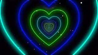 Abstract Heart Animated Background ǁ Particles Animation ǁ Moving Heart Background