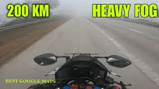 200KM Ride in Extreme Fog 😱 | Vrindavan to Delhi on Yamaha R15M