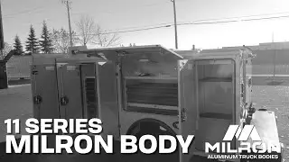 Yellow All Aluminum Truck Body | Work Truck | 11 Foot Milron Service Body