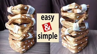 easy and simple to make a flower vase (breakproof)