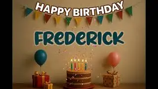 Frederick&rsquo;s Happy Birthday Song 🎈 | Custom Track by XBirthdays for Kids & Adults