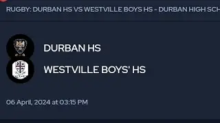 Durban HS vs Westville Boys Hs #rugby #sarugby #sports #highschoolsports