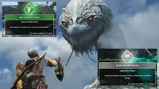 God Of War 4, Whitch Cave. Light Runic Attack Blast Of Hephaestus
