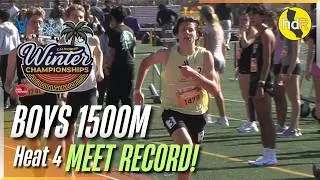 2026 TF - California Winter Championships - Boys 1500M Finals Heat 4, Meet Record!!!!