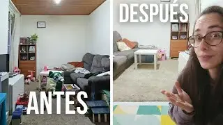Así conseguí transformar mi salón en 1 HORA | Reto de limpieza 🧽