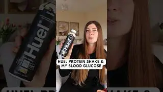 Huel Protein Shake & My Blood Sugar - CGM Experiment #bloodsugar #bloodglucose #huel