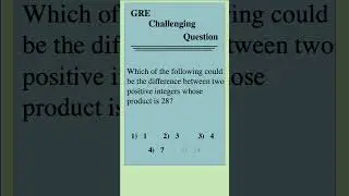 GRE Practice Question 14