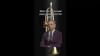 When the 4th trumpet player goes above the staff...
