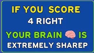 🔥 IF YOU SCORE 4 RIGHT, YOUR BRAIN IS EXTREMELY SHARP! | GK CHALLENGE 🔥