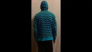 Neff Sucka Zip Hoodie - Putting On, Back View