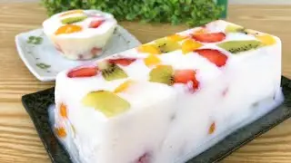 fruit and yogurt jelly cake recipe | Just Need Fruit and Yogurt Make This Delicious Dessert