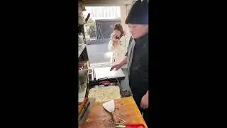 Chinese Breakfast Stall | Egg Pancake Build & Flip | No Commentary