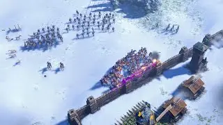 Age of Empires 3 Definitive Edition - 4v4 BATTLE IN SIBERIA | Multiplayer Gameplay