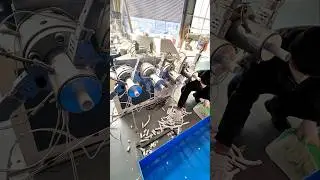 4-cavity PVC pipe production line #extruder #plastic #machine #factory #plasticextruder #pipe #pvc