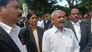 Makkad addressing the press on RTC Strike and workers suicides
