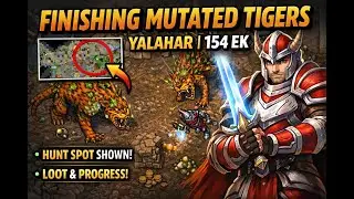 Tibia Bounty Task | Finishing Mutated Tigers (Alchemy Quarter, Yalahar) | 154 EK