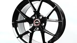 NEW FORGEDLITE RFL5 FLOW-LITE  IN GLOSS BLACK WITH CUSTOM ROSE GOLD CENTER CAPS