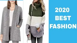 Best Women Winter fashion 2020 | Stylish Long Sleeve  Sweaters Outwear Coat at Winter Fashion
