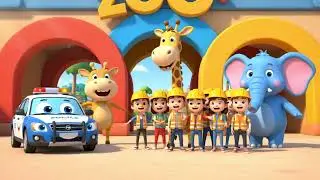 Police Car Adventure 🚔 | Fun Kids Song About Safety & Teamwork