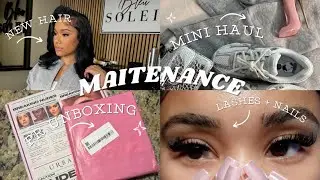 AFFORDABLE MAINTENANCE VLOG ♡ l Viral lash clusters + Manicure + Hair appointment + WE GOT PR + MORE