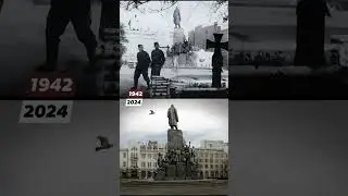 Then Vs Now Taras Shevchenko Monument in Kharkiv, Ukraine . #history #tobolsk #izhevsk #chernigivske