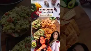 Richa Chadda Favourite GUACAMOLE 🥑#guacamole#avocado#richachaddha#heeramandi#mexicanfood#shorts